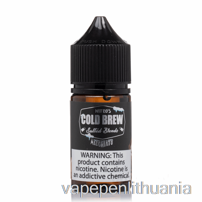 Macchiato - Nitros šalto Virimo Druskos - 30 Ml 45 Mg Vape Skysčio